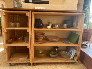 Cucina o angolo cottura di יסמינא- נוף למכתש רמון