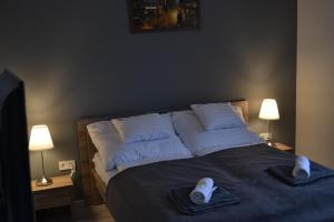 Posteľ alebo postele v izbe v ubytovaní Főnix Design Rooms