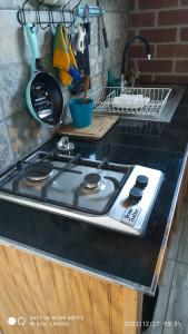 Kuchyň nebo kuchyňský kout v ubytování Loft para 2 en concón