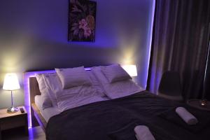 Posteľ alebo postele v izbe v ubytovaní Főnix Design Rooms