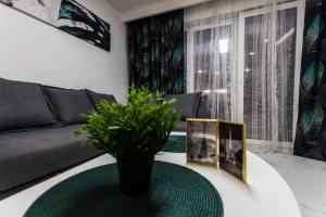 Posedenie v ubytovaní Zielony Apartament Gliwice