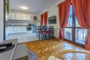 Kuchyňa alebo kuchynka v ubytovaní Apartments Opacak Selce