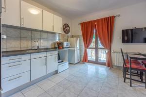 Kuchyňa alebo kuchynka v ubytovaní Apartments Opacak Selce