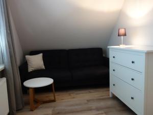 Ein Sitzbereich in der Unterkunft Amandas Nest