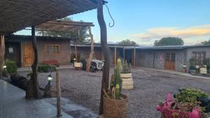 Hostal Km Zero El Huertillo外面的花园
