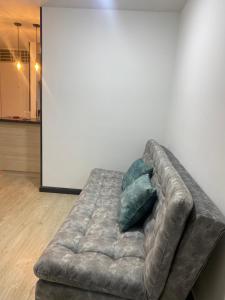 Postel nebo postele na pokoji v ubytování Espectacular apartamento en Bogota Suba
