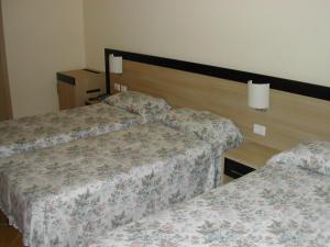 Postel nebo postele na pokoji v ubytování Hotel Flora