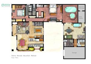 Planul etajului la Sierra Nevada Ranch House