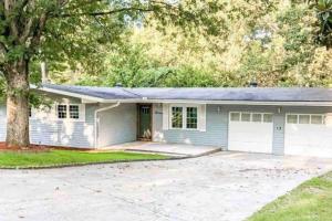 Bygningen som feriehuset ligger i