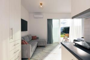 TV a/nebo společenská místnost v ubytování Rethymnian Gem Luxury Villa