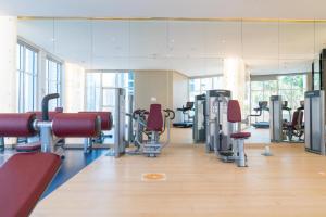 Fitness centrum a/nebo fitness zařízení v ubytování Vacay Lettings - Damac Prive studio