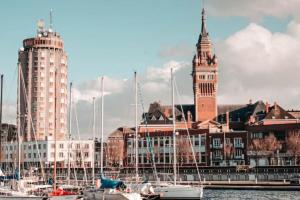 Výhľad na mesto Dunkerque alebo výhľad na mesto priamo z dovolenkového domu