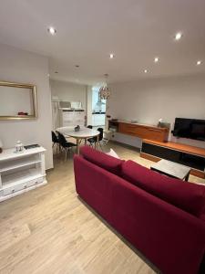 Χώρος καθιστικού στο Apartamento en Ajo, Cantabria