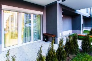 Vonkajšia záhrada v ubytovaní Zielony Apartament Gliwice