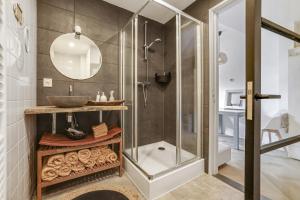 Koupelna v ubytování Knus appartement in sneek