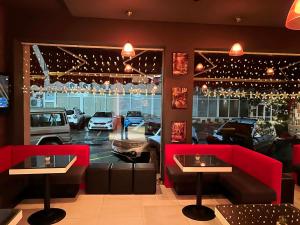 A seating area at Hotel Dunav