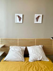 Posteľ alebo postele v izbe v ubytovaní unique! Maison sur 1 toit avec vue extraordinaire!