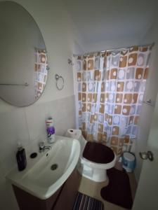 Koupelna v ubytování Casa Frutillar Alto