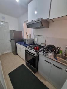 Kuchyň nebo kuchyňský kout v ubytování Casa Frutillar Alto