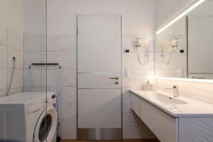 Kúpeľňa v ubytovaní La Bella Centrum apartmanok Piros/Sárga