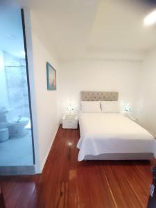 Hotel Colonial Andino - Parque principal de Pitalito客房内的一张或多张床位