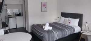 Comfort Inn Commodore Albury客房内的一张或多张床位