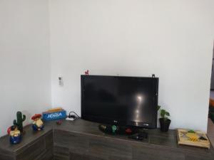 TV a/nebo společenská místnost v ubytování Casa Alebrijes