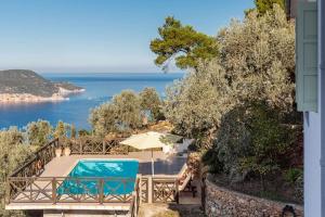 วิวสระว่ายน้ำที่ Skopelos villa Flora หรือบริเวณใกล้เคียง
