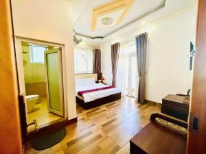 Koupelna v ubytování Bình Dương Đà Lạt Hotel