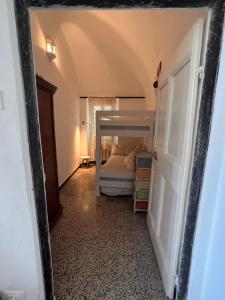 A bed or beds in a room at Sea View, in the old town Santo Stefano Al Mare