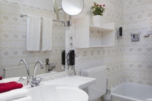Un baño de Gästehaus Kaiserhof Lübeck