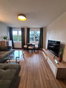 Posezení v ubytování Apartmán U Labe