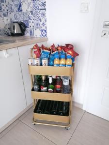Kuchyň nebo kuchyňský kout v ubytování Duplex apartmán Pálava
