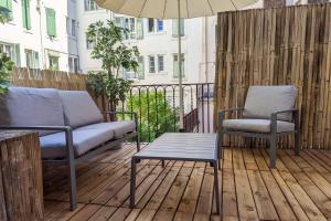 Balkón alebo terasa v ubytovaní La Terrasse Vaugelas - 2 bedroom apartment with terrace