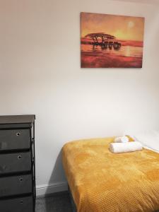 Cama ou camas em um quarto em Property Malak Homz - Eaglescliffe