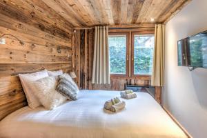 Posteľ alebo postele v izbe v ubytovaní Chalet du Jaillet - Welkeys + 14 fotografií