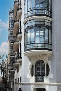 a building with a balcony on the side of it at Ayala 63 - THE ARC COLLECTION in Madrid