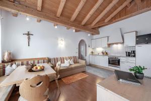 Dapur atau dapur kecil di Appartement Birkenhof