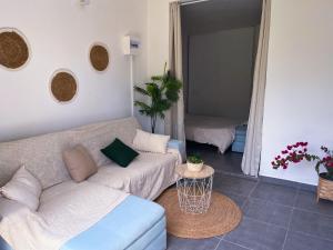 Area soggiorno di Logement paisible jacuzzi jardin privatif climatisation