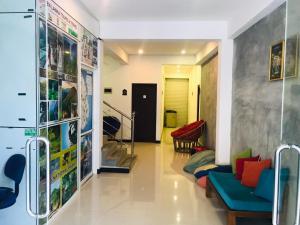 Istumisnurk majutusasutuses Eden Blue Hikkaduwa