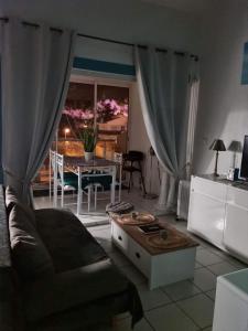 Ruang duduk di ISIS 2 Joli duplex avec loggia proche plage et port