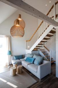 Χώρος καθιστικού στο Reetdorf Geltinger Birk Künstlerkate Abendrot +12 φωτογραφίες