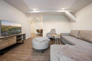 Ruang duduk di My Suite Leesch - Hotel & Restaurant nahe Büsum - Hunde herzlich willkommen