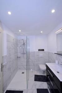 Koupelna v ubytování Le Pré Aux Loups