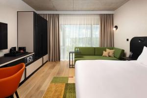 Łóżko lub łóżka w pokoju w obiekcie Hyatt Place Krakow