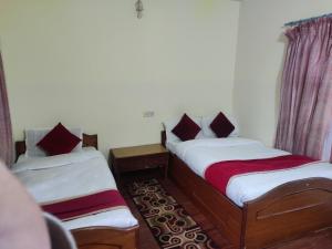 Postel nebo postele na pokoji v ubytování Hotel Snow Leopard
