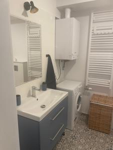 Kuchyň nebo kuchyňský kout v ubytování Apartament Kuba na Spokojnej + 26 fotografií