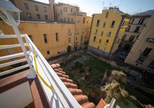 an aerial view of a city with buildings at Le stanze di Cloe in Naples