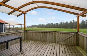 A balcony or terrace at Cozy Home In Hanstholm With Kitchen