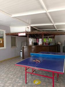eine Tischtennisplatte in der Mitte eines Zimmers in der Unterkunft Santana Hotel in Beldibi